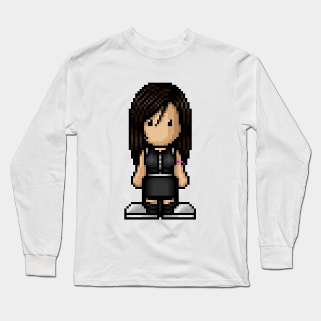 FF7 Advent Children Tifa Long Sleeve T-Shirt by PixelKnight